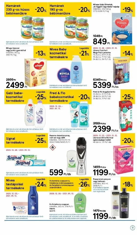 Tesco akciós újság 01.04–01.13 – 11. oldal