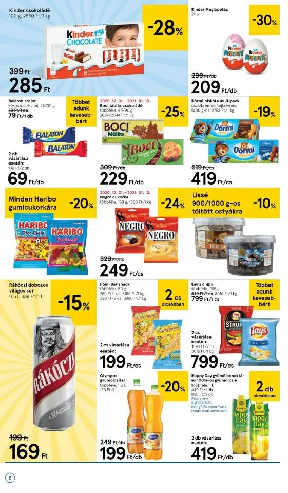Tesco akciós újság 01.04–01.13 – 8. oldal