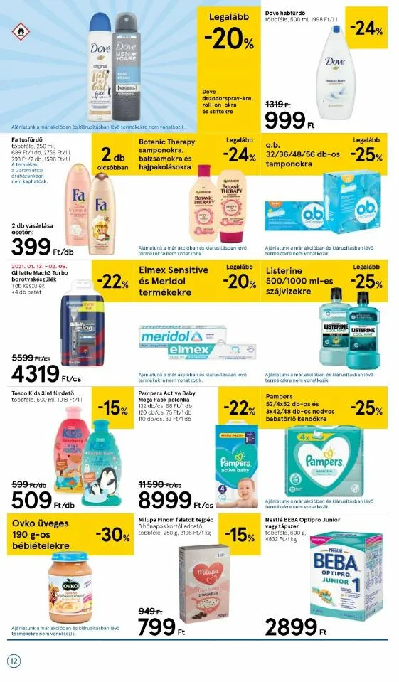 Tesco akciós újság 01.14–01.20 – 12. oldal