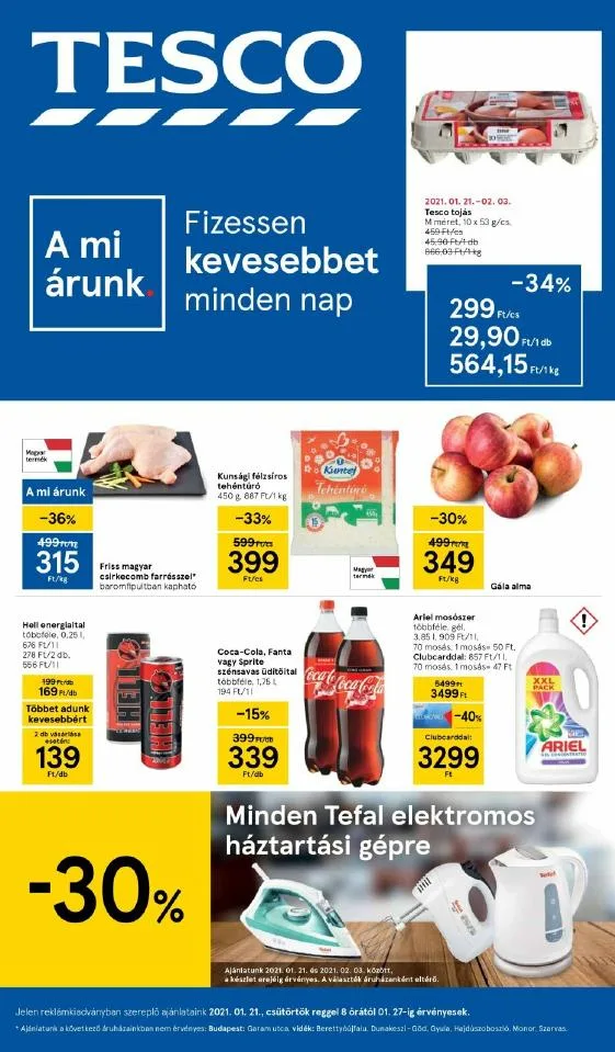 Tesco akciós újság 01.21–01.27