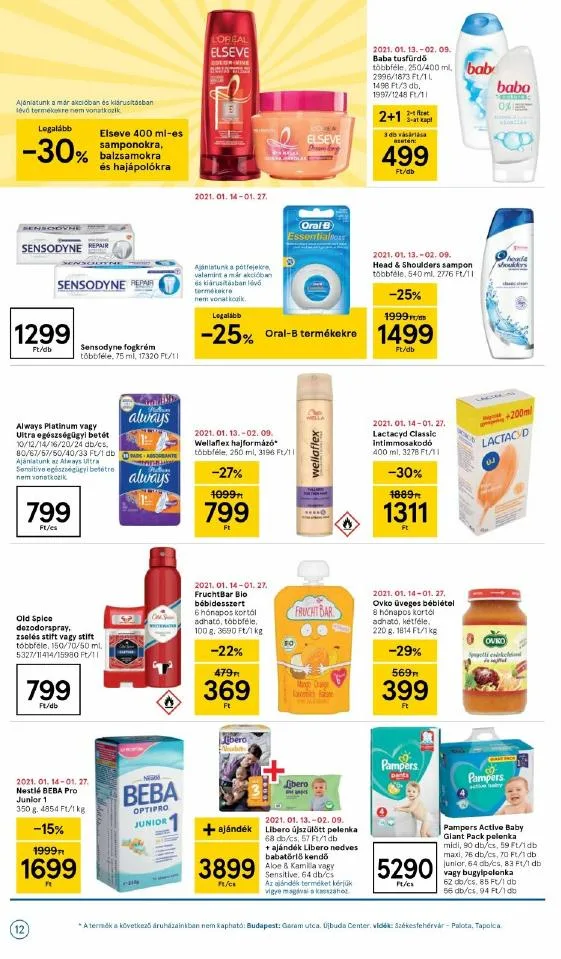 Tesco akciós újság 01.21–01.27 – 12. oldal