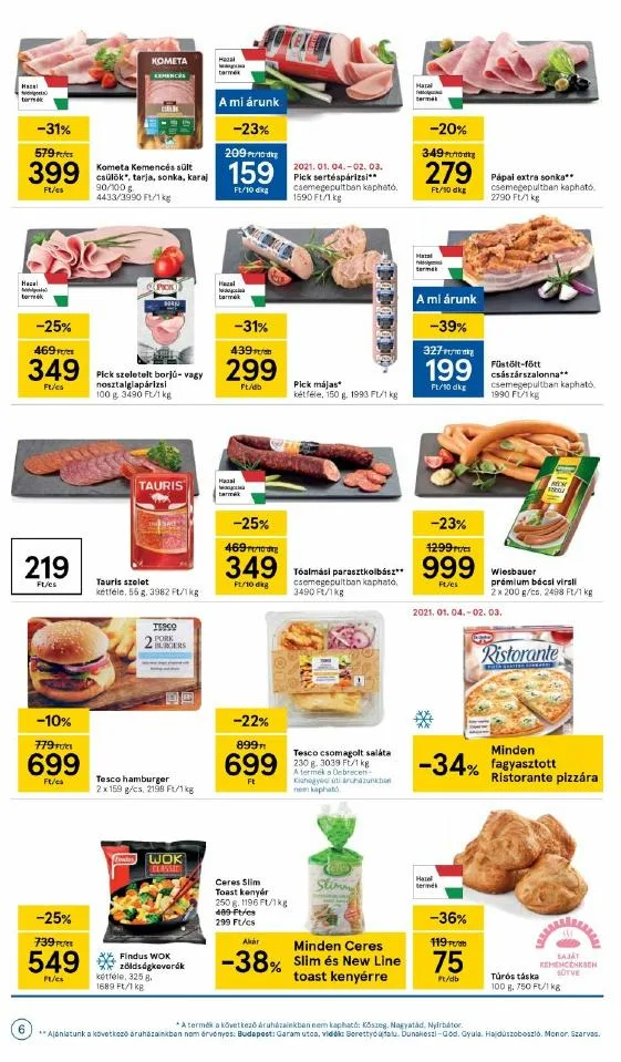 Tesco akciós újság 01.21–01.27 – 6. oldal