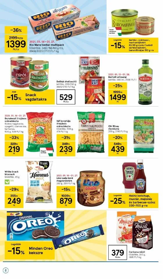 Tesco akciós újság 01.21–01.27 – 8. oldal