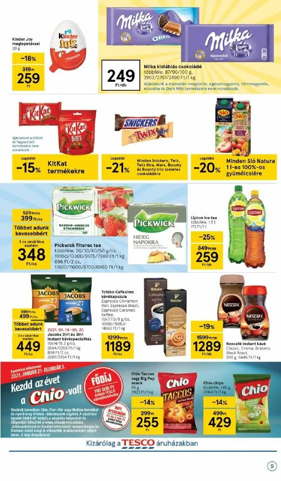 Tesco akciós újság 01.21–01.27 – 9. oldal