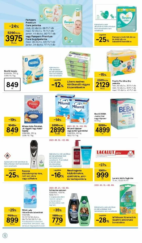 Tesco akciós újság 01.28–02.03 – 12. oldal