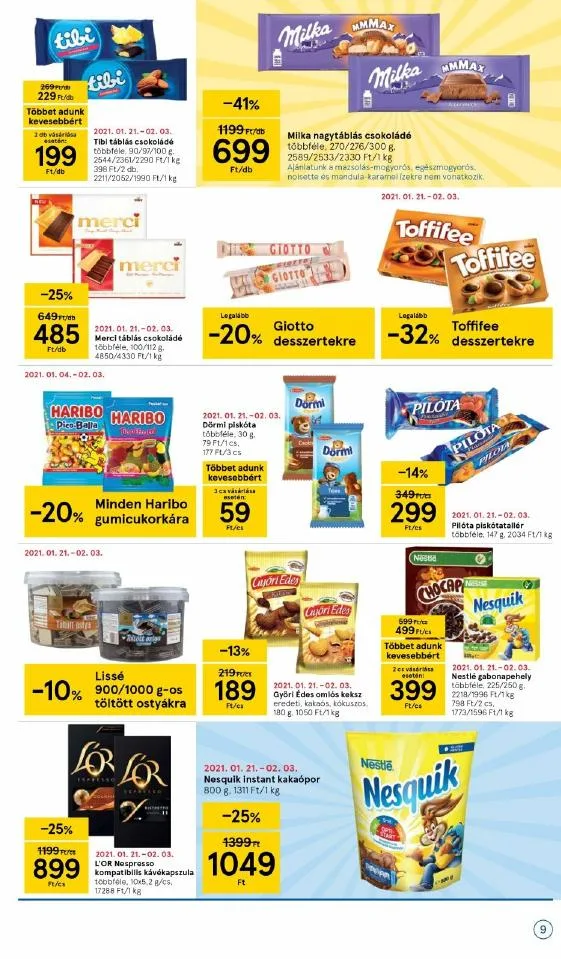 Tesco akciós újság 01.28–02.03 – 9. oldal