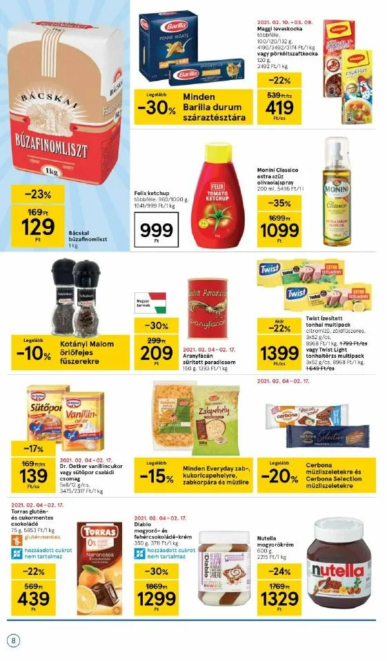 Tesco akciós újság 02.11–02.17 – 8. oldal