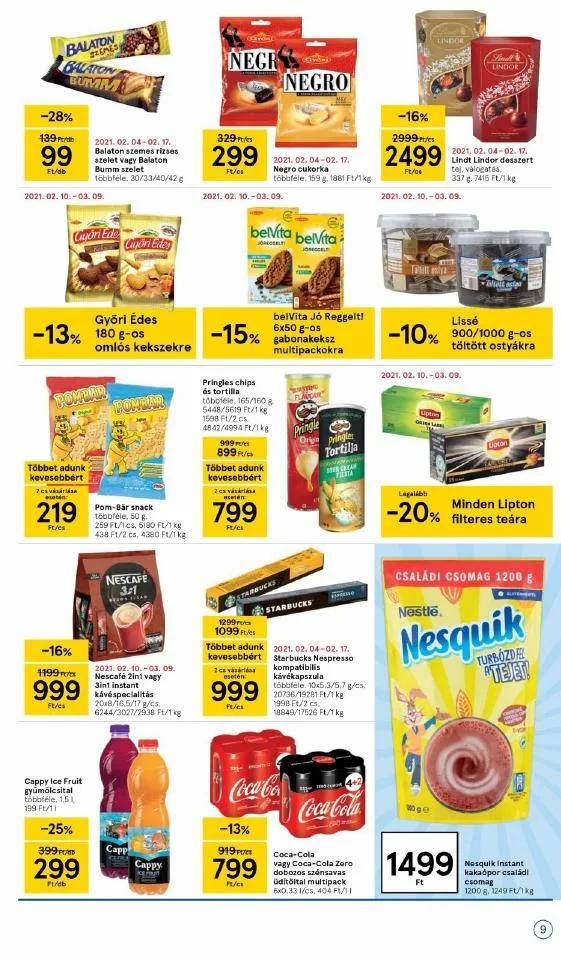Tesco akciós újság 02.11–02.17 – 9. oldal