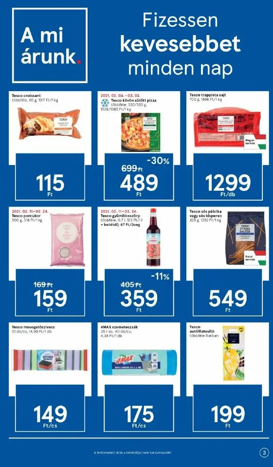 Tesco akciós újság 02.18–02.24 – 3. oldal