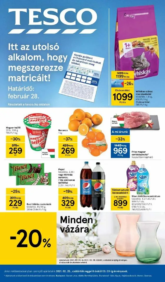 Tesco akciós újság 02.25–03.03