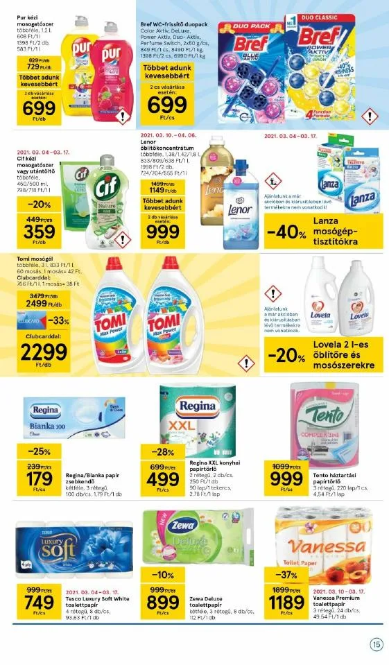 Tesco akciós újság 03.11–03.17 – 15. oldal
