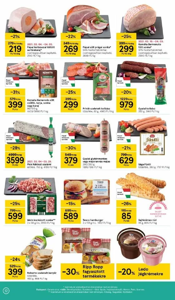 Tesco akciós újság 03.18–03.24 – 12. oldal