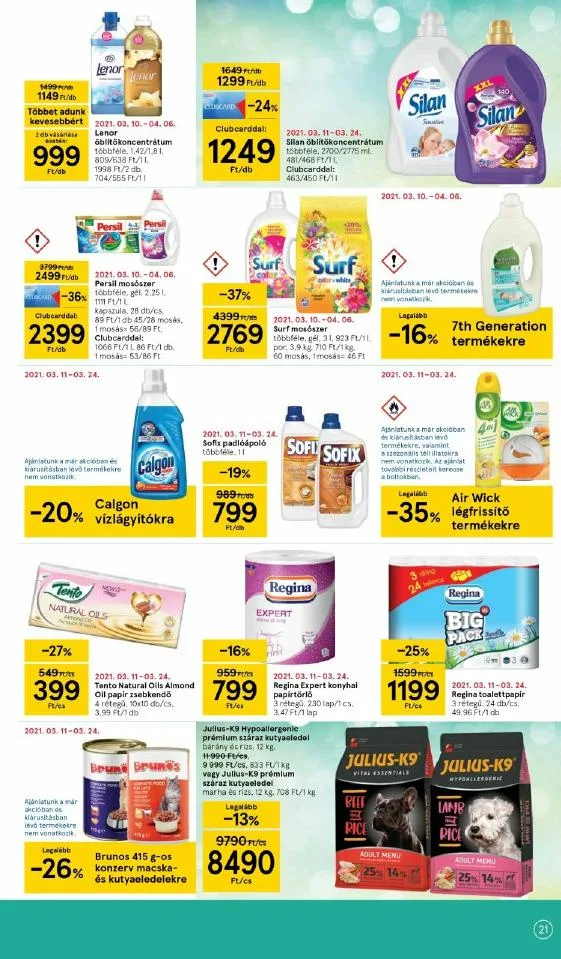 Tesco akciós újság 03.18–03.24 – 21. oldal