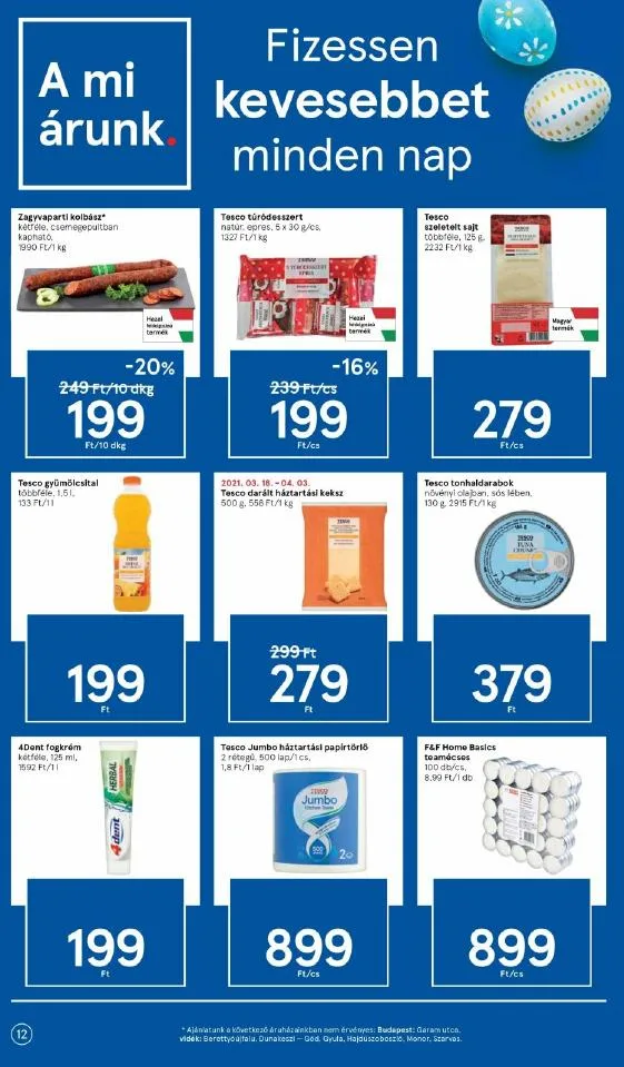 Tesco akciós újság 03.25–03.29 – 12. oldal