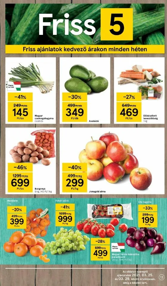 Tesco akciós újság 03.25–03.29 – 13. oldal