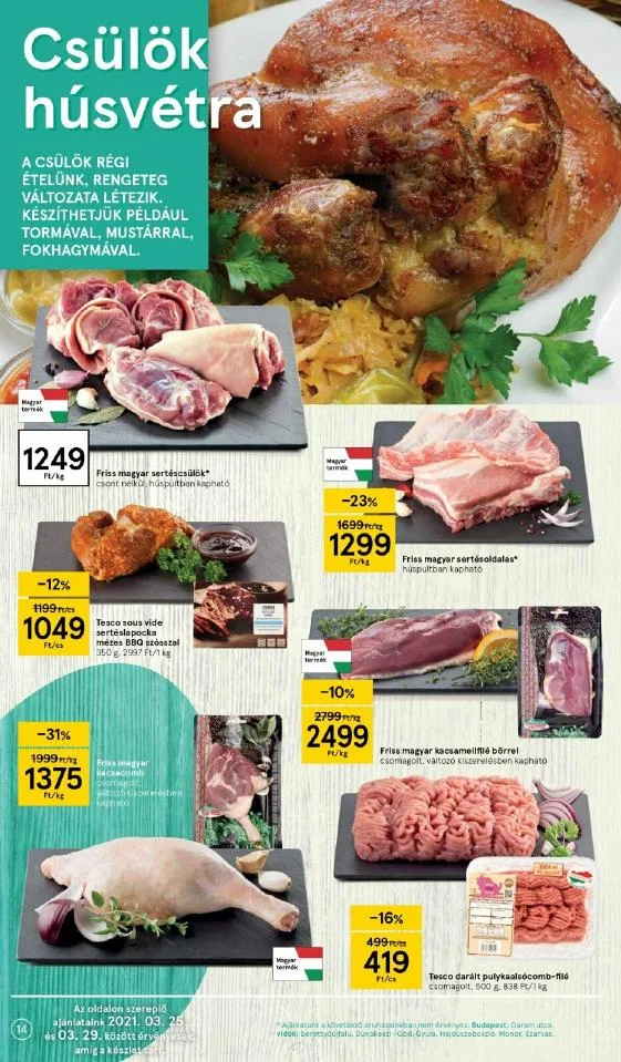 Tesco akciós újság 03.25–03.29 – 14. oldal