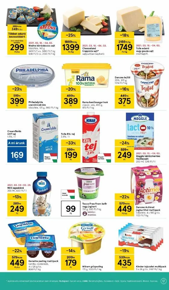 Tesco akciós újság 03.25–03.29 – 17. oldal