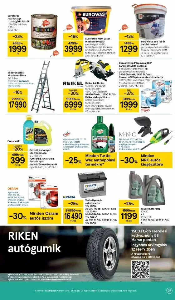 Tesco akciós újság 03.25–03.29 – 25. oldal