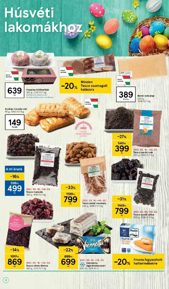 Tesco akciós újság 03.25–03.29 – 4. oldal