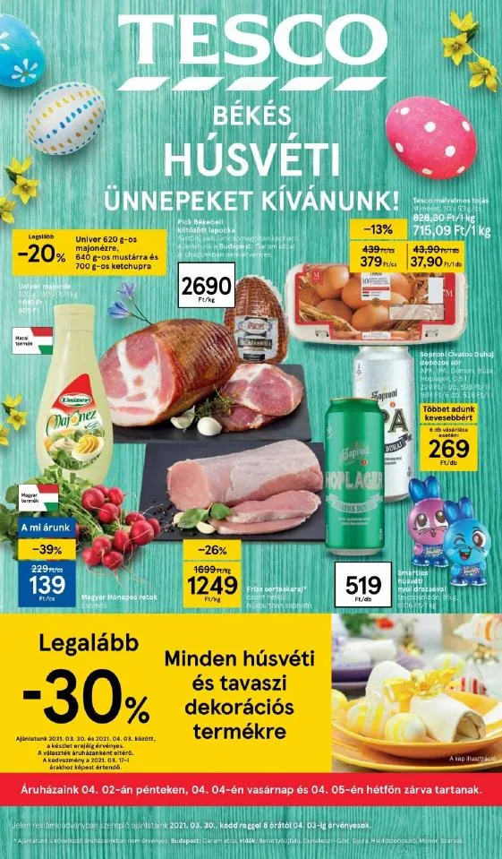 Tesco akciós újság 03.30–04.03