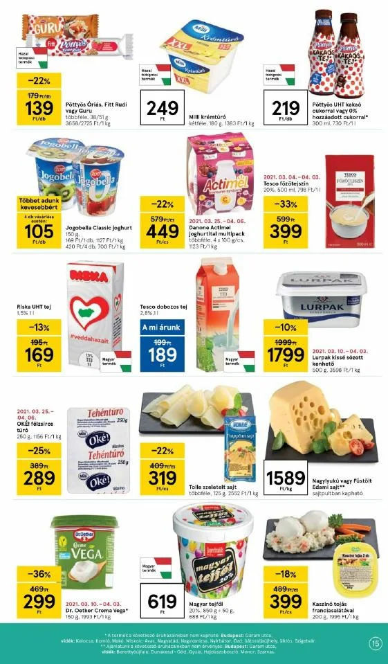 Tesco akciós újság 03.30–04.03 – 15. oldal