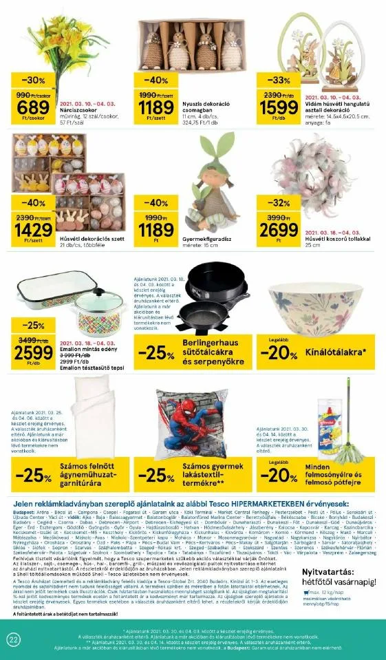 Tesco akciós újság 03.30–04.03 – 22. oldal