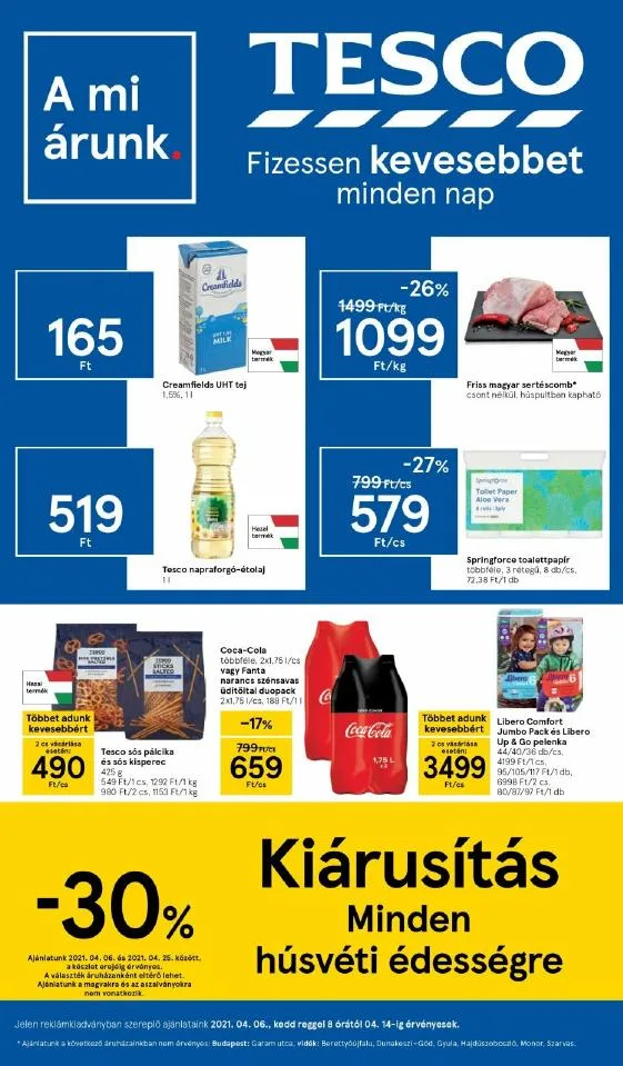 Tesco akciós újság 04.06–04.14