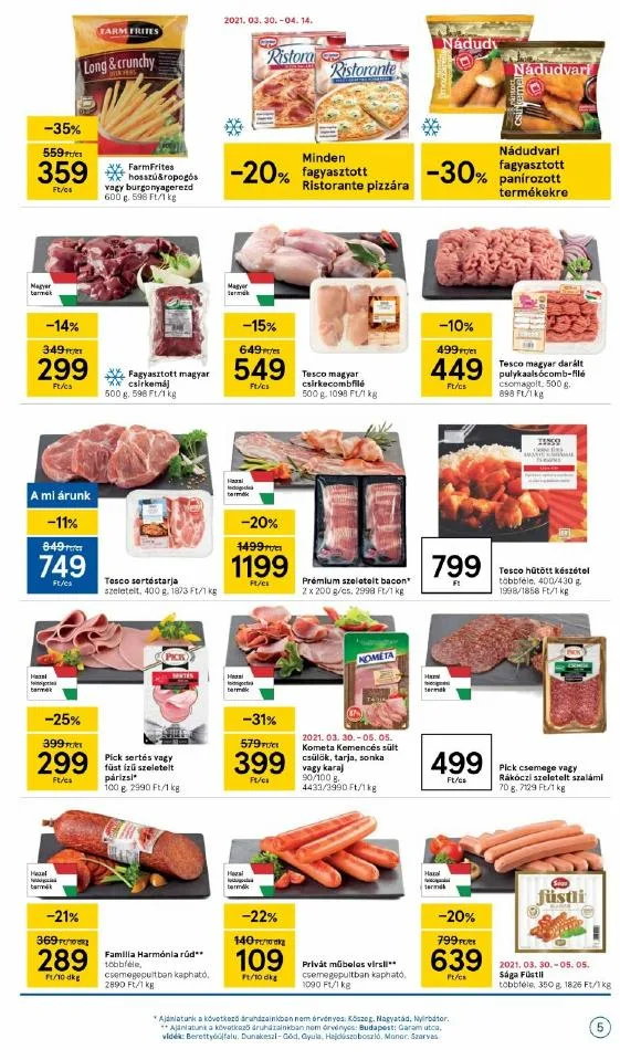 Tesco akciós újság 04.06–04.14 – 5. oldal