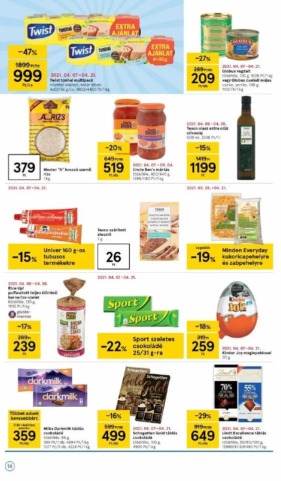 Tesco akciós újság 04.15–04.21 – 14. oldal