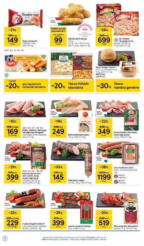 Tesco akciós újság 04.22–04.28 – 8. oldal