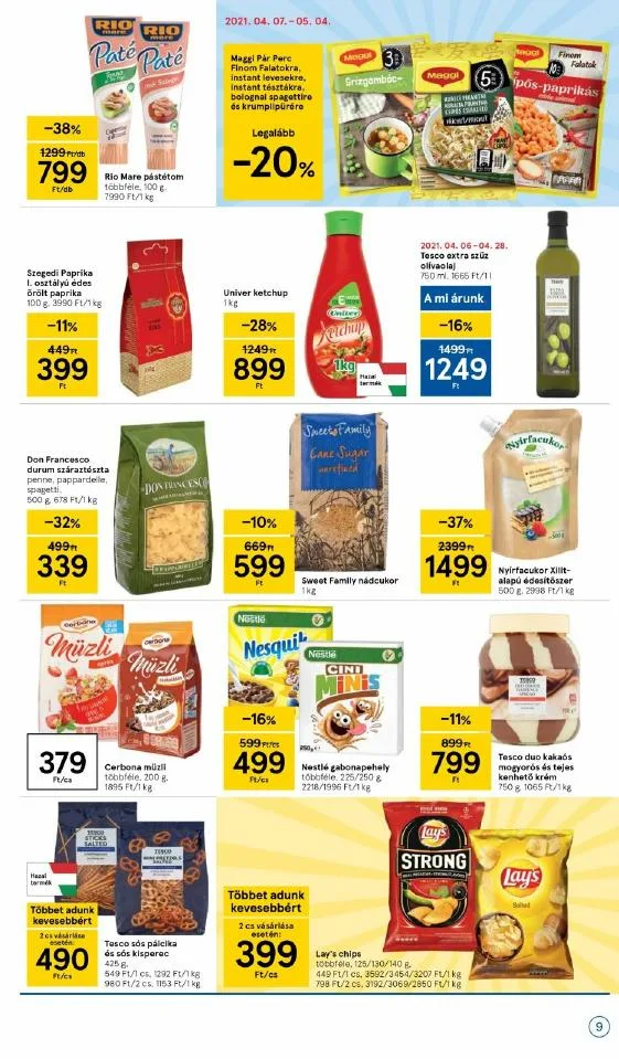 Tesco akciós újság 04.22–04.28 – 9. oldal