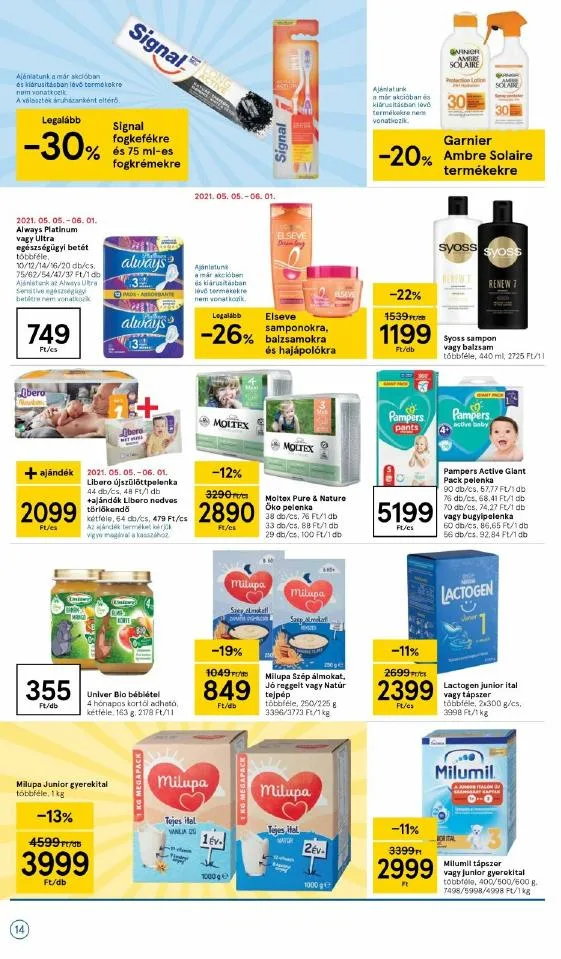 Tesco akciós újság 05.06–05.12 – 14. oldal