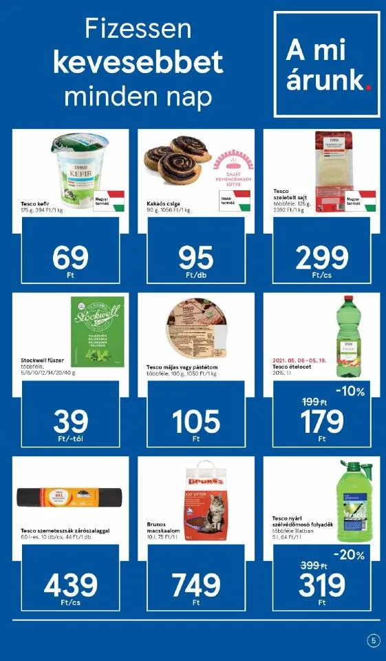 Tesco akciós újság 05.13–05.19 – 5. oldal