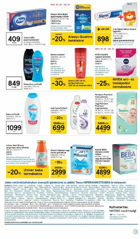 Tesco akciós újság 08.05–08.11 – 13. oldal