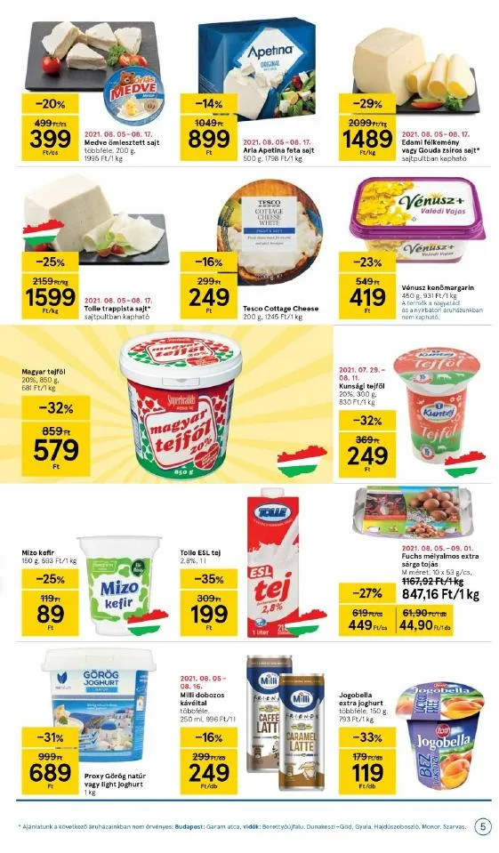 Tesco akciós újság 08.05–08.11 – 5. oldal