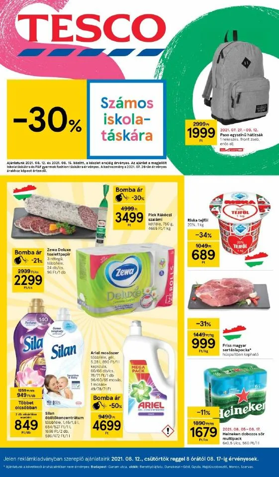 Tesco akciós újság 08.12–08.18