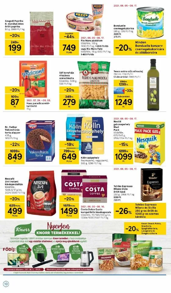 Tesco akciós újság 08.12–08.18 – 10. oldal