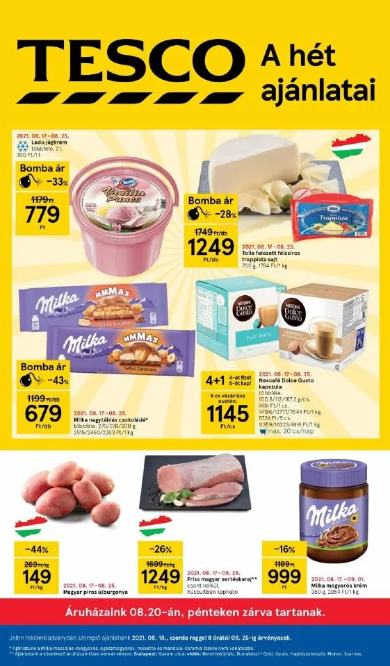 Tesco akciós újság 08.18–08.25