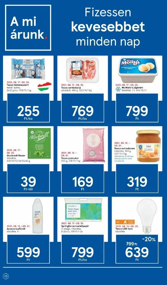 Tesco akciós újság 08.18–08.25 – 10. oldal