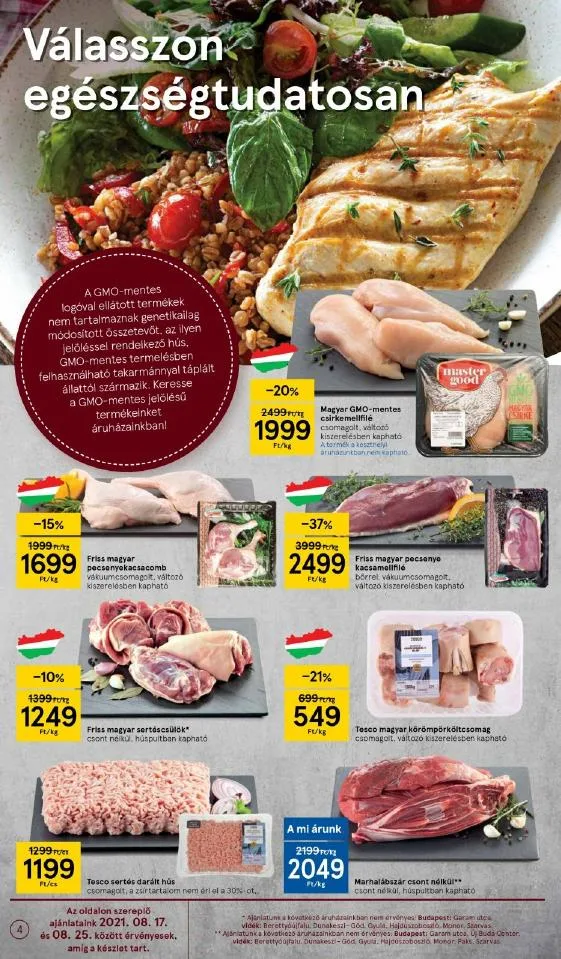 Tesco akciós újság 08.18–08.25 – 4. oldal