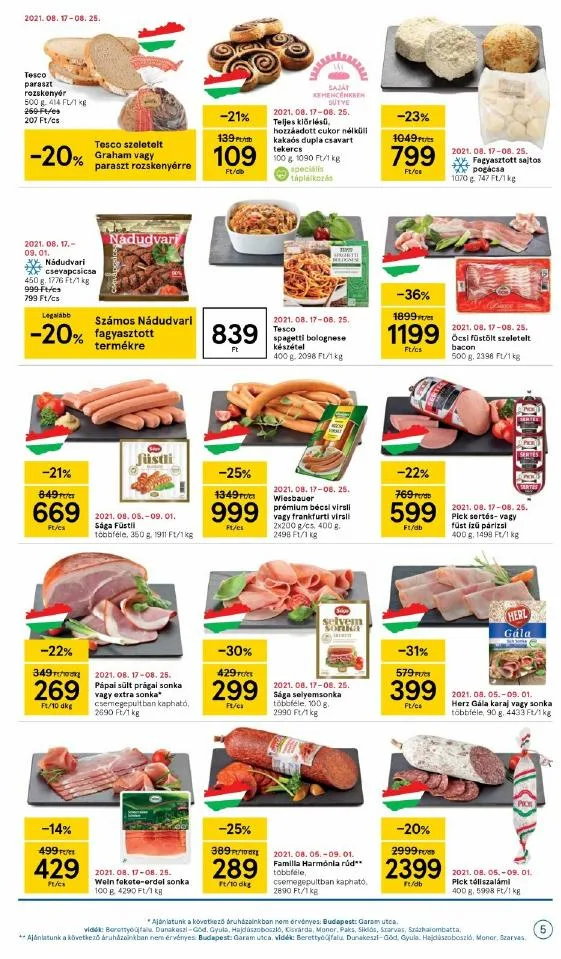 Tesco akciós újság 08.18–08.25 – 5. oldal