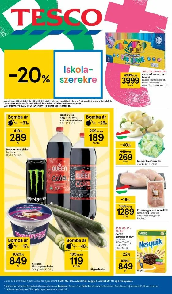 Tesco akciós újság 08.26–09.01