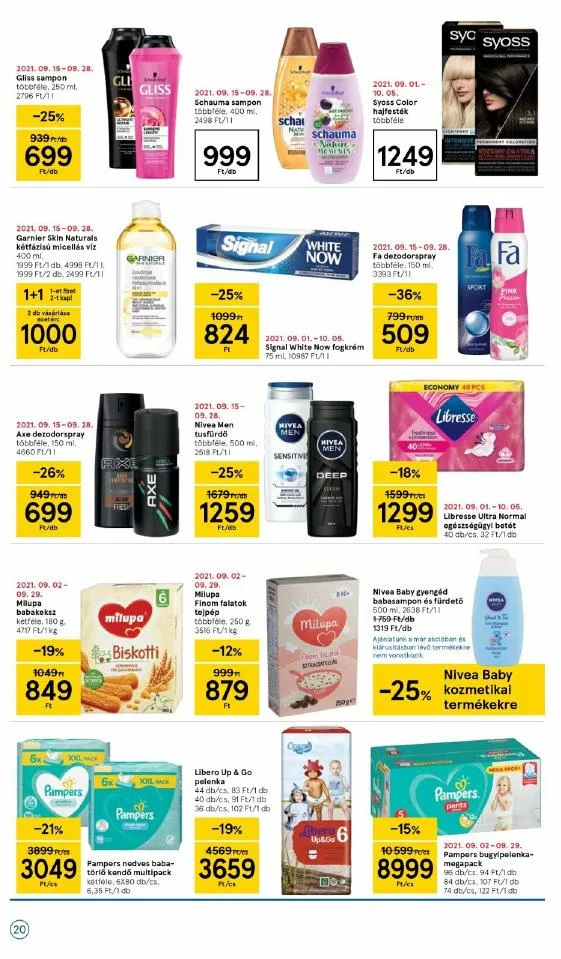 Tesco akciós újság 09.16–09.22 – 20. oldal