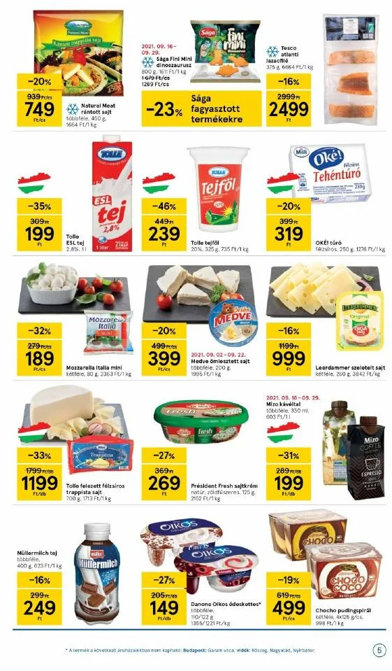 Tesco akciós újság 09.16–09.22 – 5. oldal
