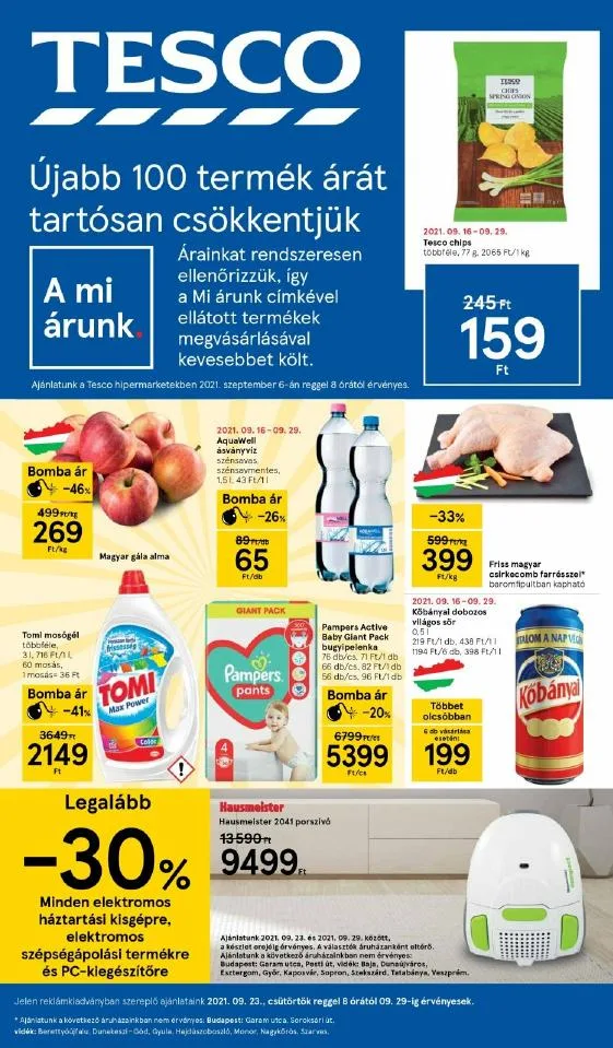 Tesco akciós újság 09.23–09.29