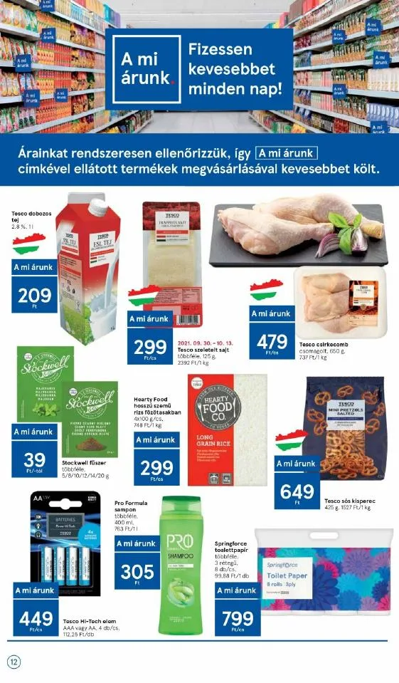 Tesco akciós újság 09.30–10.06 – 12. oldal
