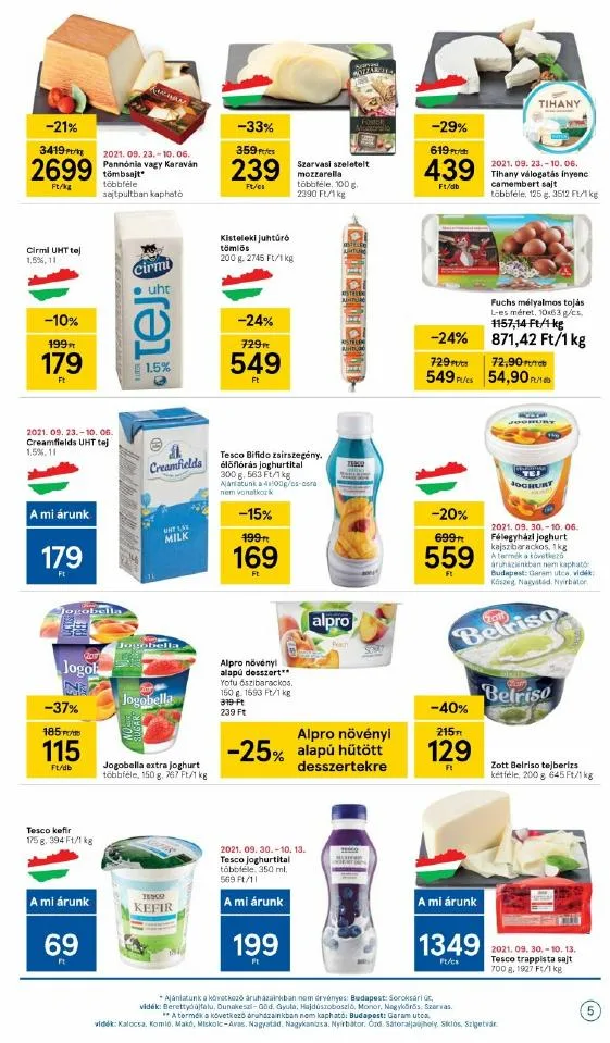 Tesco akciós újság 09.30–10.06 – 5. oldal
