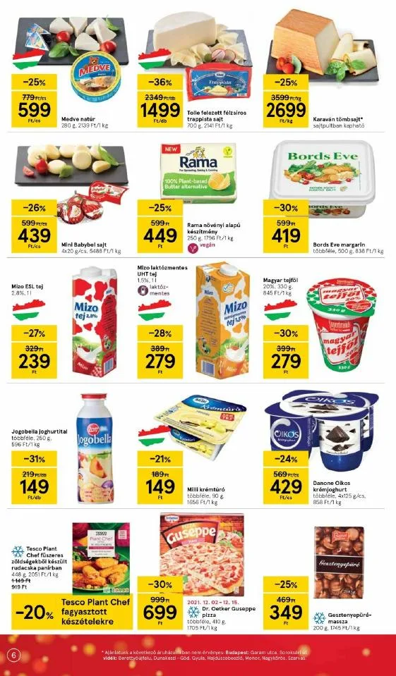 Tesco akciós újság 12.02–12.08 – 6. oldal