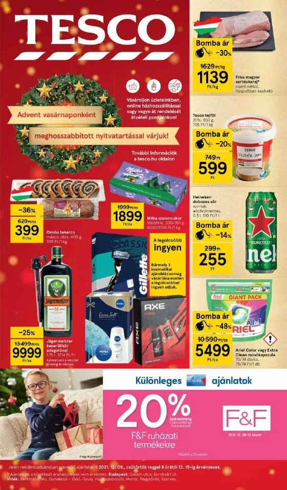 Tesco akciós újság 12.09–12.15