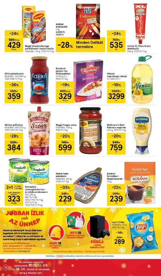 Tesco akciós újság 12.09–12.15 – 16. oldal